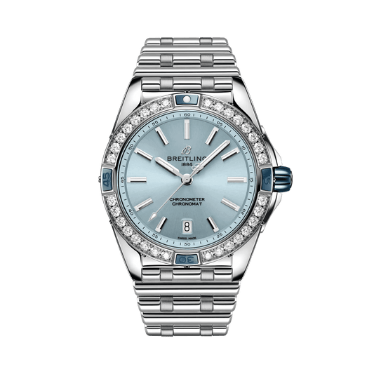 BREITLING Super Chronomat Automatic 38mm Blue dial, Stainless Steel strap - Classic Kaf