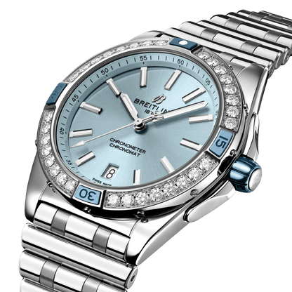 BREITLING Super Chronomat Automatic 38mm Blue dial, Stainless Steel strap - Classic Kaf