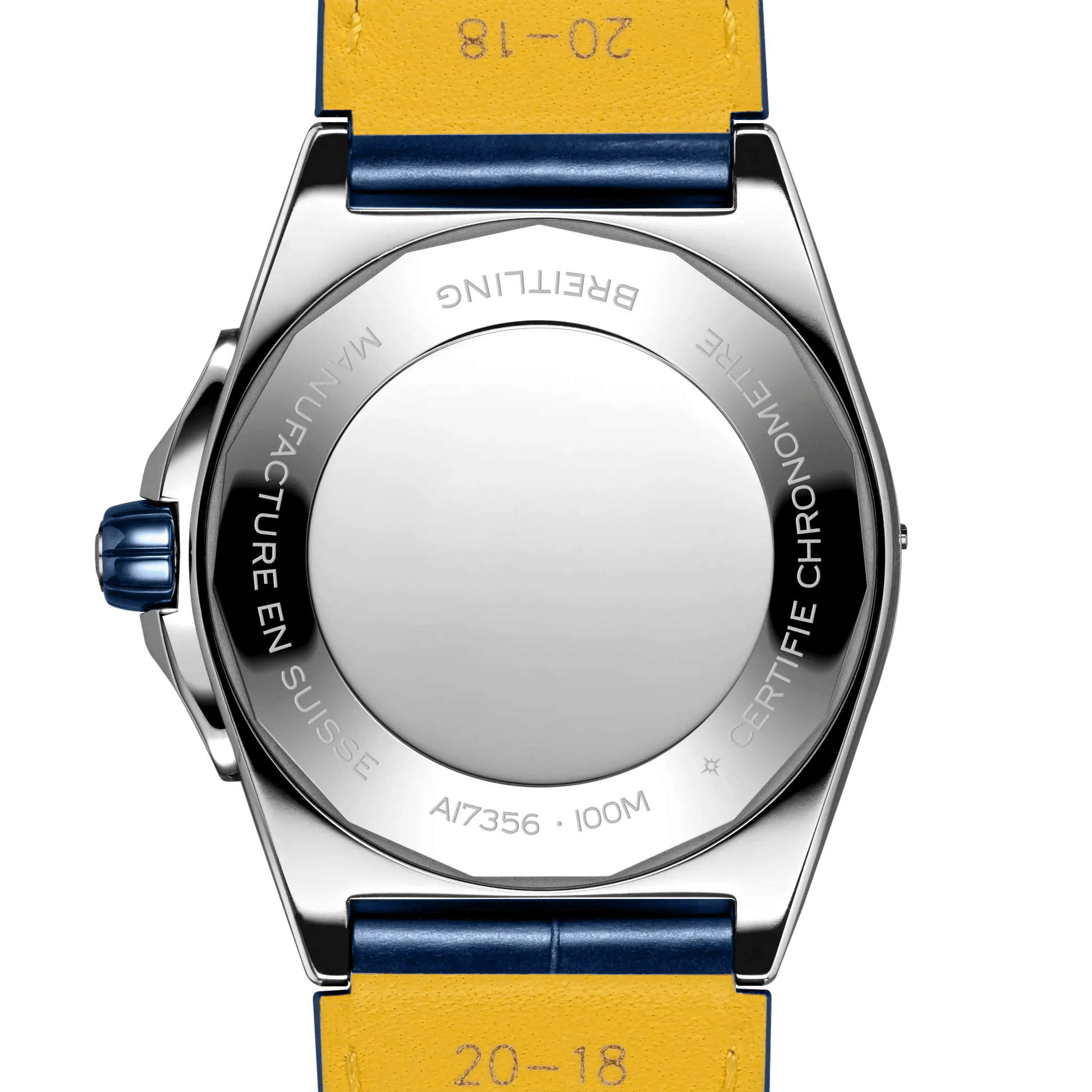 BREITLING Super Chronomat Automatic 38mm Blue dial, Leather strap - Classic Kaf