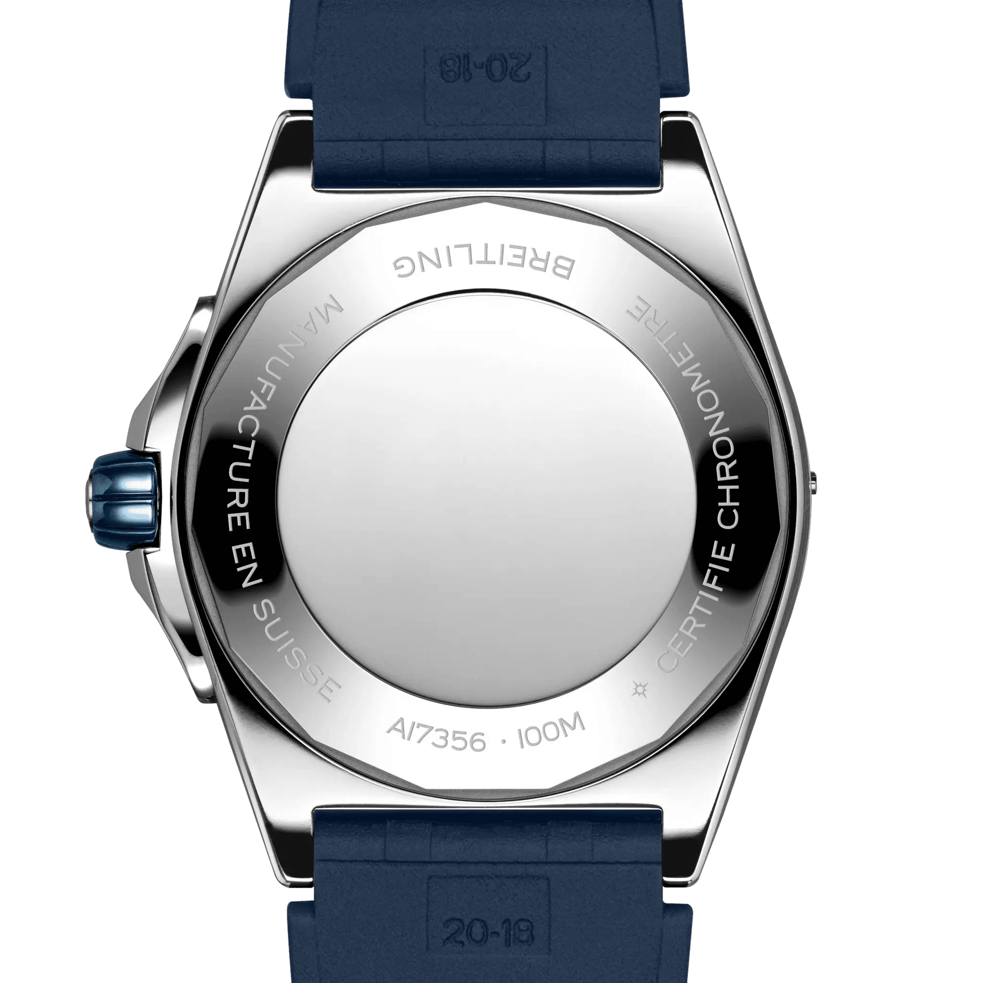 BREITLING Super Chronomat Automatic 38mm Blue dial, Rubber strap - Classic Kaf