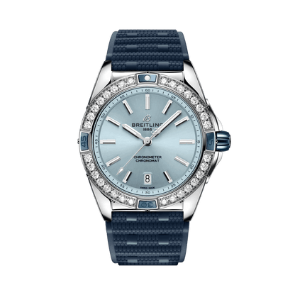BREITLING Super Chronomat Automatic 38mm Blue dial, Rubber strap - Classic Kaf