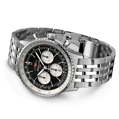 BREITLING Navitimer B01 Chronograph 43mm Stainless Steel, Black dial - Classic Kaf
