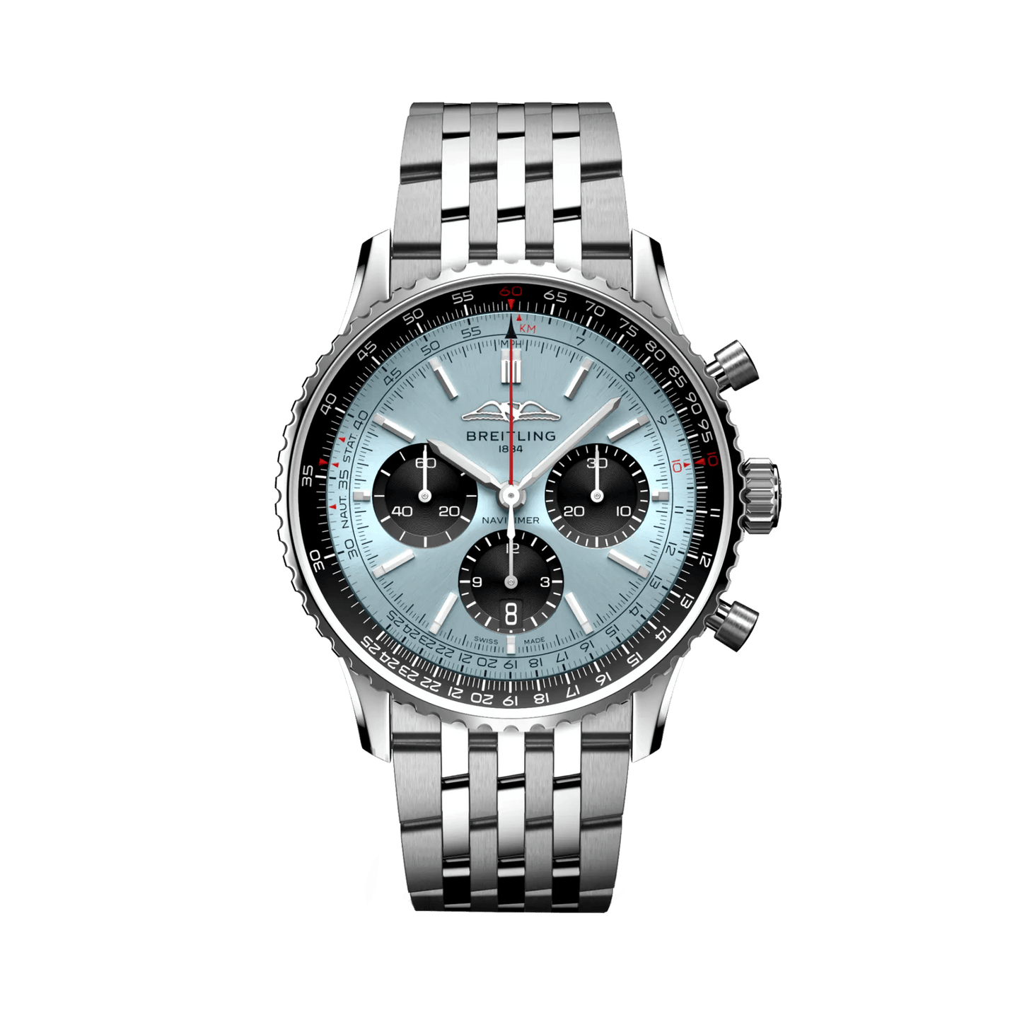 BREITLING Navitimer B01 Chronograph 43mm Stainless Steel, Blue dial - Classic Kaf