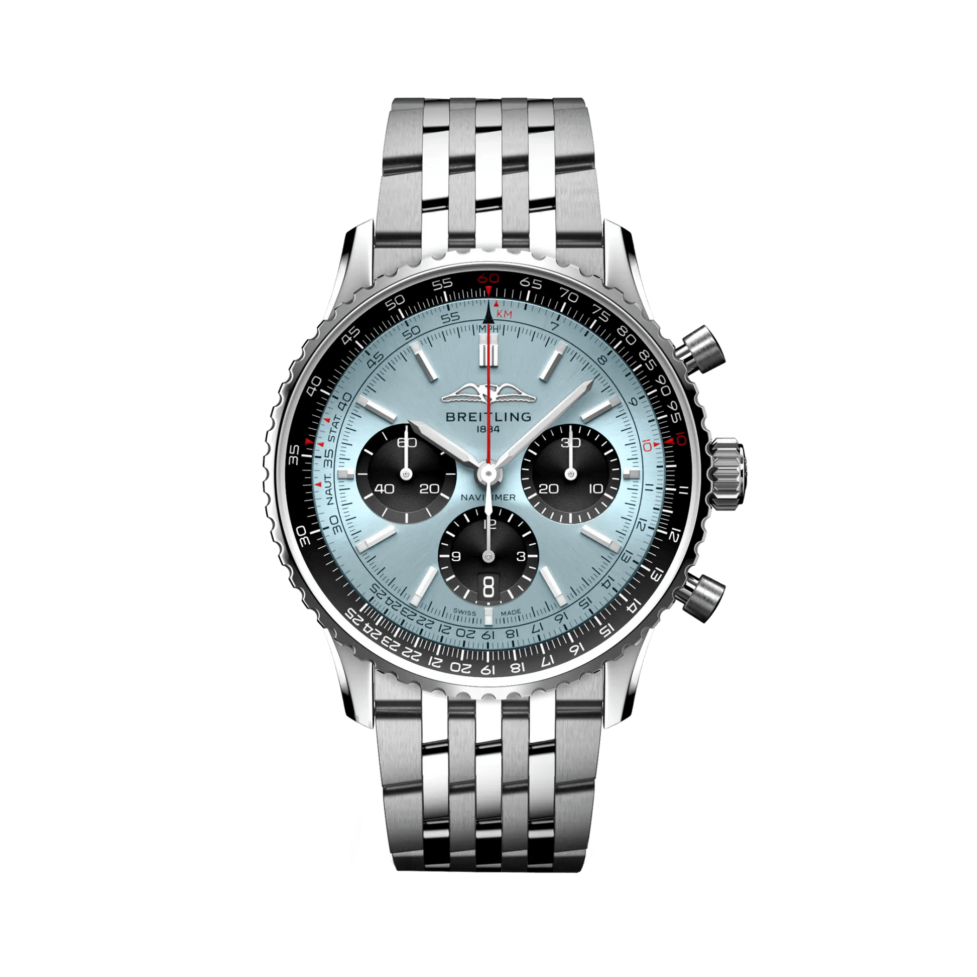 BREITLING Navitimer B01 Chronograph 43mm Stainless Steel, Blue dial - Classic Kaf