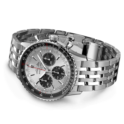 BREITLING Navitimer B01 Chronograph 43mm Stainless Steel, Silver dial - Classic Kaf