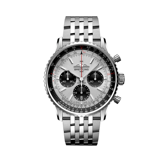 BREITLING Navitimer B01 Chronograph 43mm Stainless Steel, Silver dial - Classic Kaf