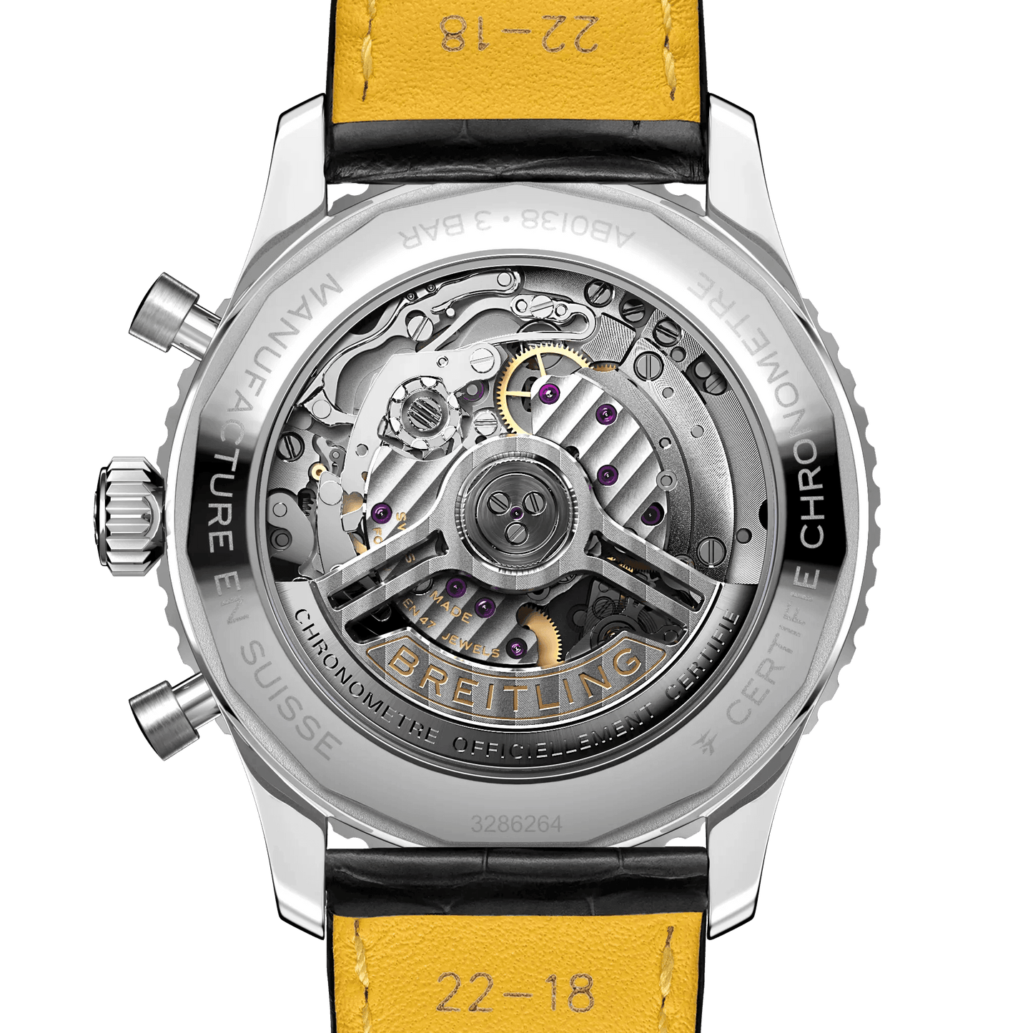 BREITLING Navitimer B01 Chronograph 43mm Stainless Steel case, Leather strap, Green dial - Classic Kaf