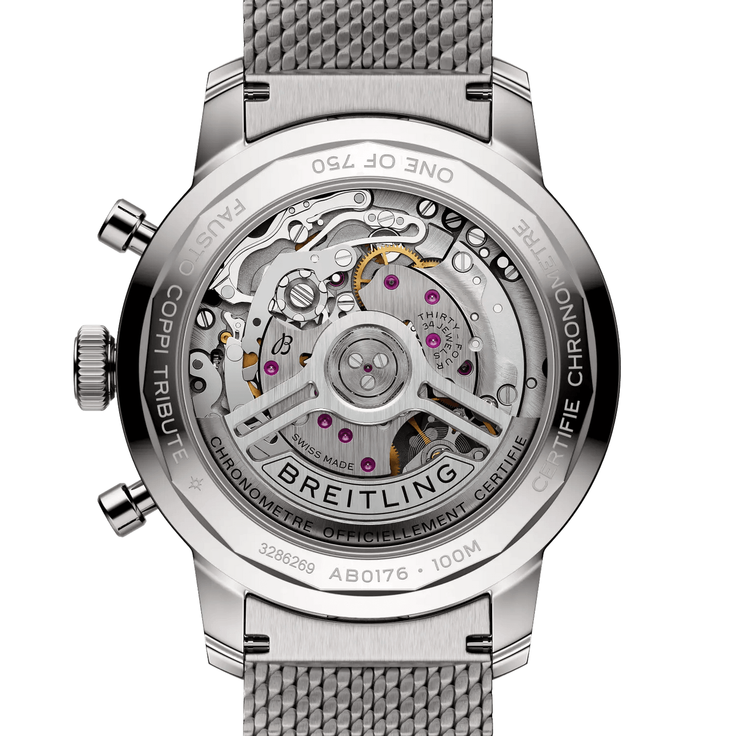 BREITLING Top Time B01 Fausto Coppi, 41mm Stainless Steel, White dial - Classic Kaf