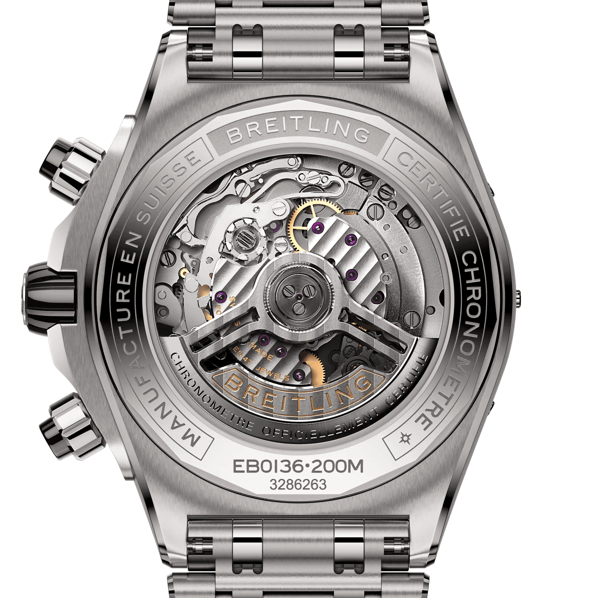BREITLING Super Chronomat B01 44mm, Titanium, Grey dial - Classic Kaf