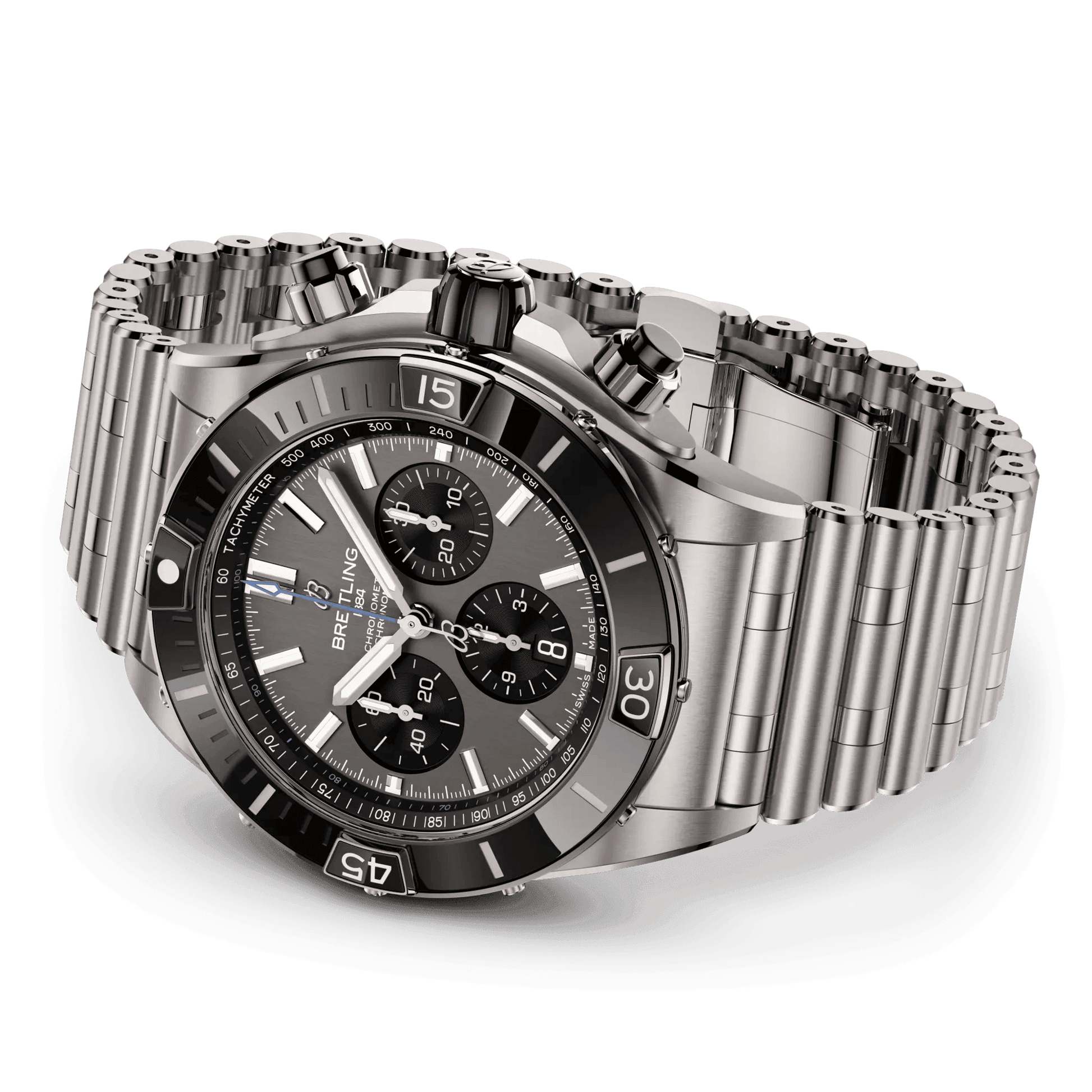 BREITLING Super Chronomat B01 44mm, Titanium, Grey dial - Classic Kaf