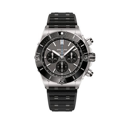 BREITLING Super Chronomat B01 44mm, Titanium case, Grey dial, Rubber strap - Classic Kaf
