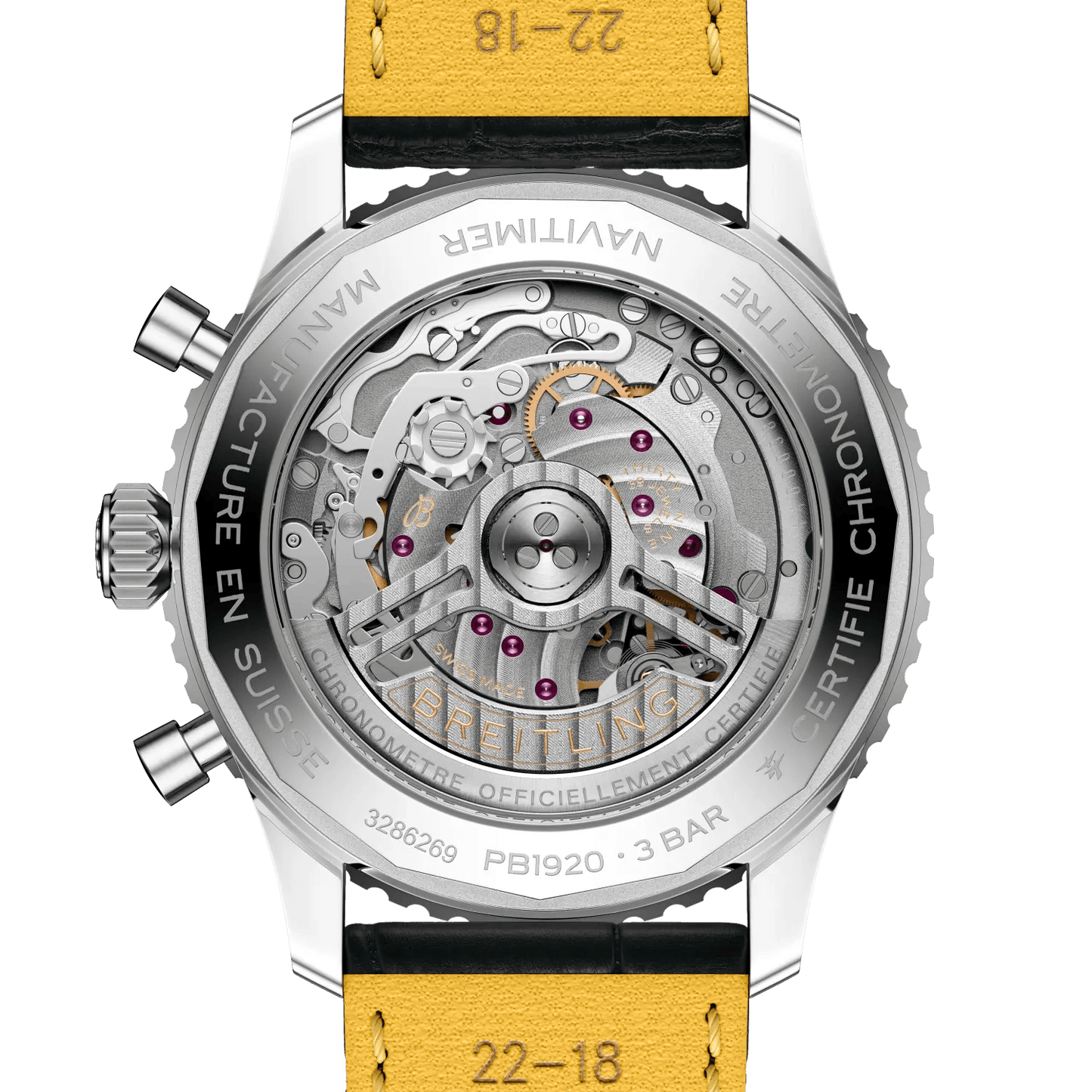 BREITLING Navitimer&nbsp;B19 Chronograph 43 Perpetual Calendar, Stainless steel & Platinum, Blue dial - Classic Kaf