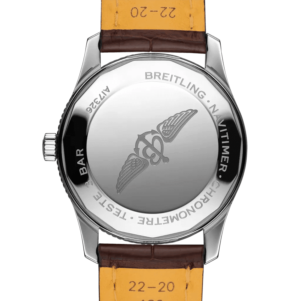 BREITLING Navitimer Automatic 41 Men's Watch, Stainless Steel &amp; 18k Red Gold case, Leather strap - Classic Kaf