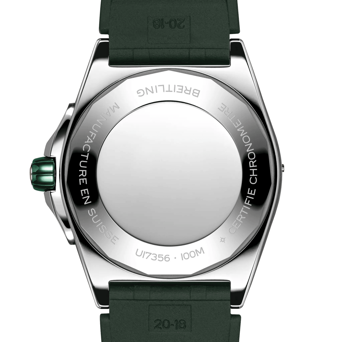 BREITLING Super Chronomat Automatic 38mm Green dial, Rubber strap - Classic Kaf