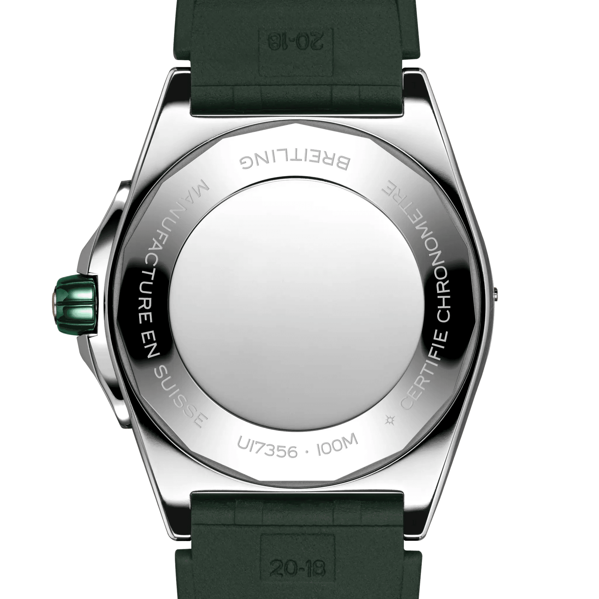 BREITLING Super Chronomat Automatic 38mm Green dial, Rubber strap - Classic Kaf