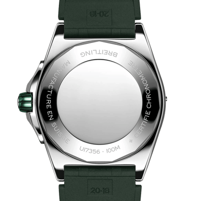 BREITLING Super Chronomat Automatic 38mm Green dial, Rubber strap - Classic Kaf